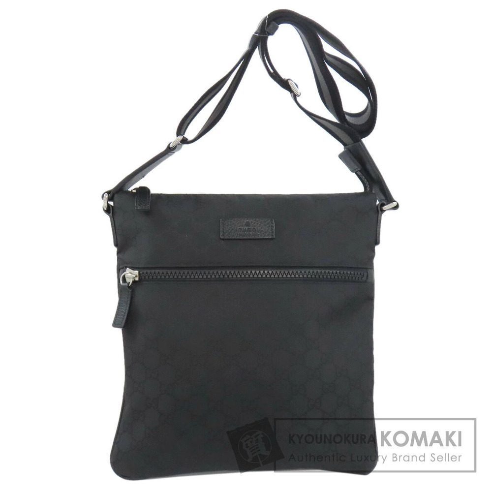 Gucci GG canvas messenger shoulder bag Black